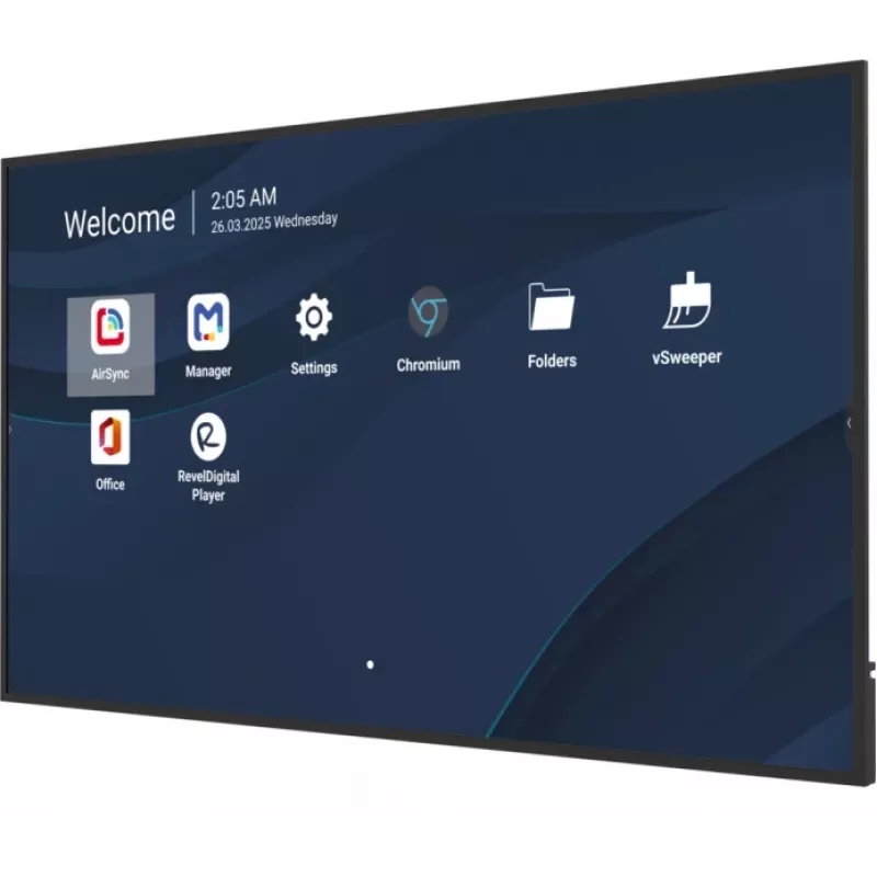 Professionaalne äriekraan VIEWSONIC 75 tolli 4K (3840×2160), LCD, 500 cd/m², Android 14, 24/7, VESA
