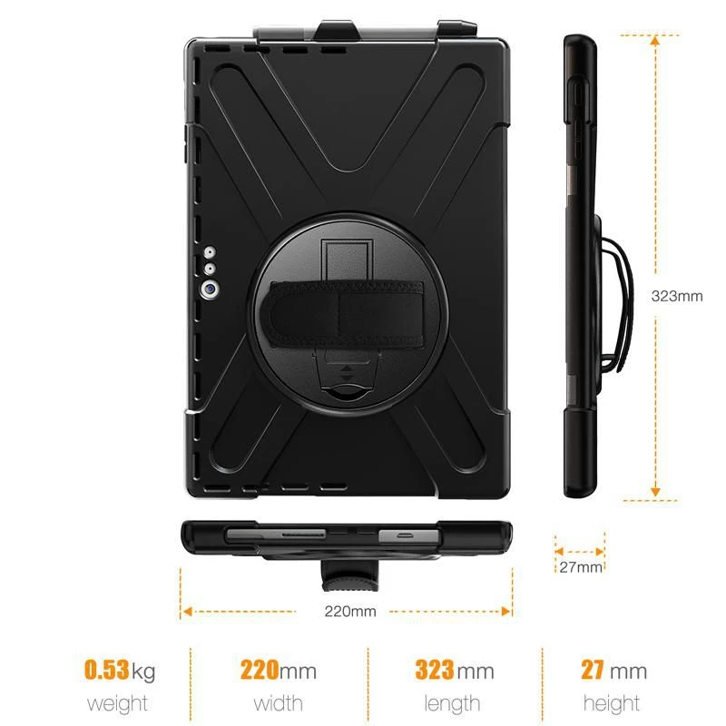 Ümbris eSTUFF AUSTIN Defender Microsoft Surface Pro 7+/7/6/5/4 must