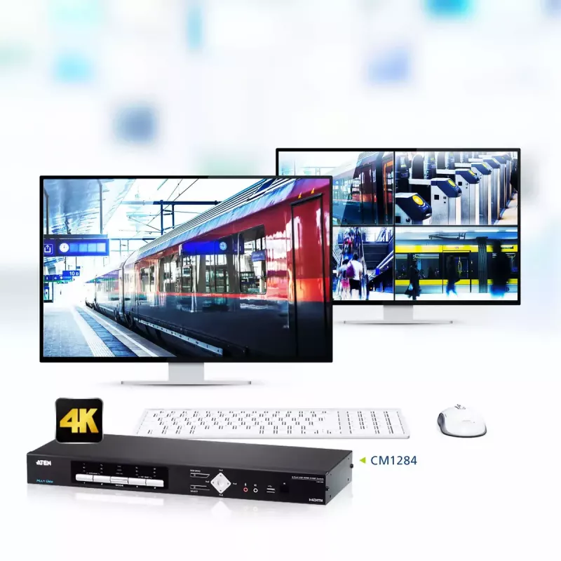 ATEN 4-pordiline USB HDMI mitmevaatega KVMP-lüliti