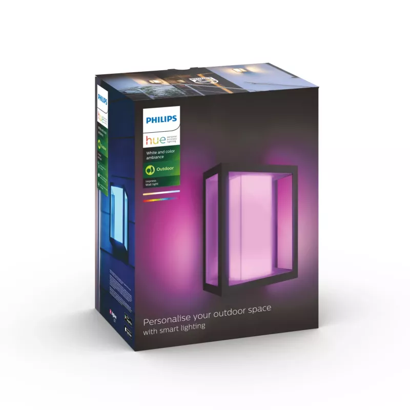Philips Hue Valge and colour ambience Impress välisseinalamp
