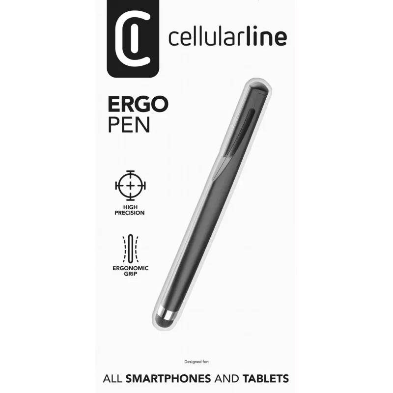 Cellularline Ergo Pen – universaalne puutepliiats ergonoomilise haardega