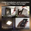 Välistingimustesse sobiv nutikas seinavalgusti Philips Hue Valge Welcome Floodlight, 20,5 W LED, sisend 220–240 V, 24 V valgusallikas, must, 160×220×153 mm