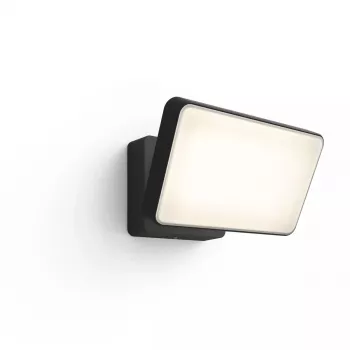 Välistingimustesse sobiv nutikas seinavalgusti Philips Hue Valge Welcome Floodlight, 20,5 W LED, sisend 220–240 V, 24 V valgusallikas, must, 160×220×153 mm
