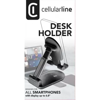 Cellularline lauahoidik – universaalne nutitelefonidele ja tahvelarvutitele kokkupandav lauaalus nutitelefonidele ja tahvelarvutitele