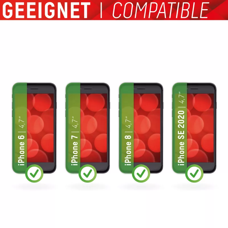 Displex Smart Glass (9H) Apple iPhone 6/7/8/SE (2020/2022) jaoks, paigalduskleebised, purunematu, üliõhuke, nähtamatu