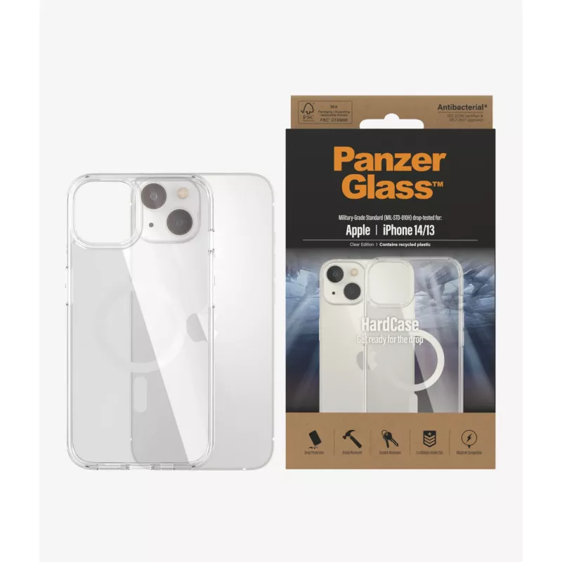 PanzerGlass HardCase MagSafe läbipaistev mobiiltelefoni ümbris 15,5 cm (6,1 tolli) kate