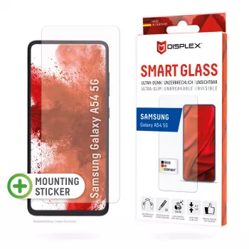 Displex Smart Glass (9H) Samsung Galaxy A54 5G-le, paigalduskleebis, purunematu