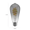 Nutipirn Avanca International BV Hombli HBEB-0211, Wi‑Fi, 5,5 W, hall, A19 (6,1×14,2 cm)