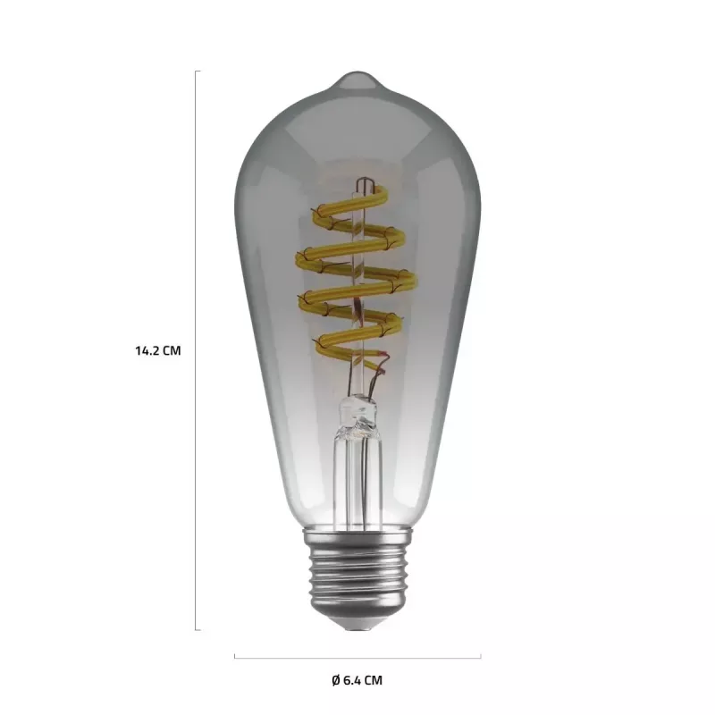 Nutipirn Avanca International BV Hombli HBEB-0211, Wi‑Fi, 5,5 W, hall, A19 (6,1×14,2 cm)