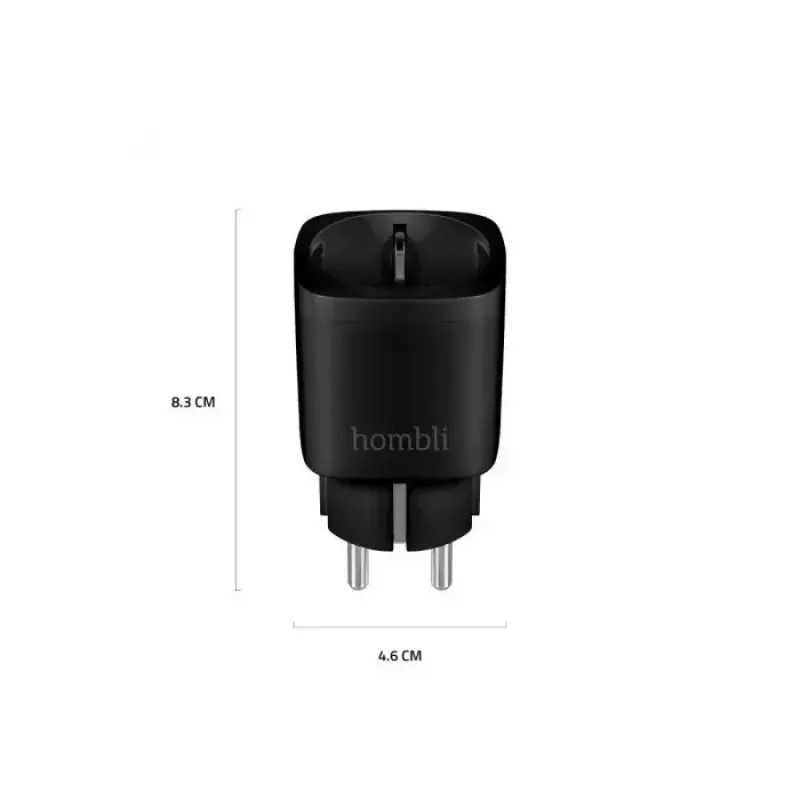 Nutipistik Avanca International BV Hombli Smart Socket EU Must — Wi‑Fi, 220–250V, 3,68kW, siseruumidesse, plastik