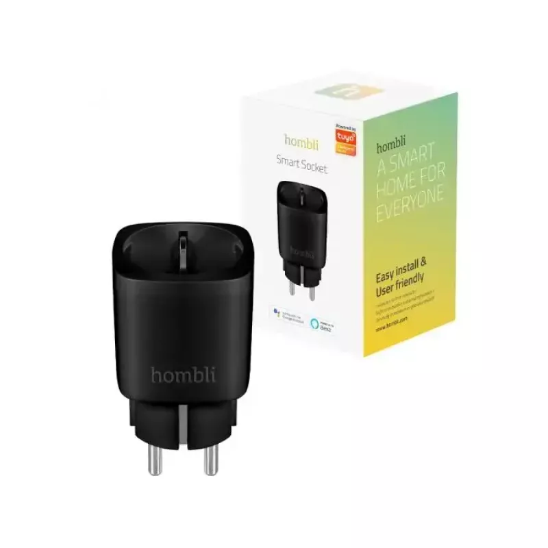 Nutipistik Avanca International BV Hombli Smart Socket EU Must — Wi‑Fi, 220–250V, 3,68kW, siseruumidesse, plastik