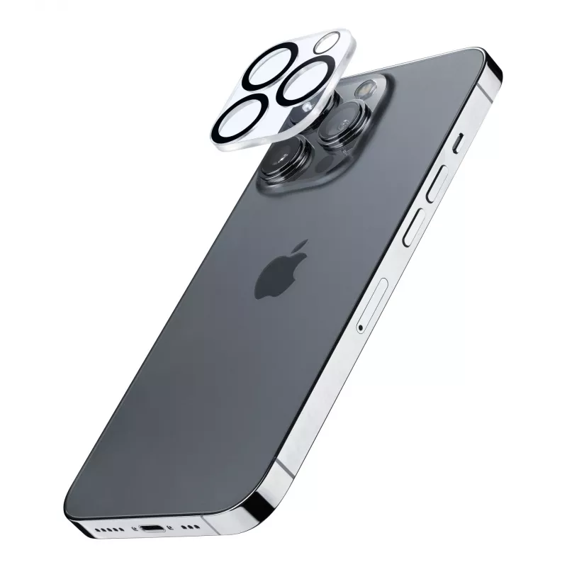 Cellularline kaameraobjektiivi kaitse - iPhone 15 Pro / 15 Pro Max kaitse kaamerale