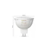 Nutikas valgustuspunkt Philips Hue Valge ambience MR16, GU53, 5,1 W, Bluetooth/Zigbee