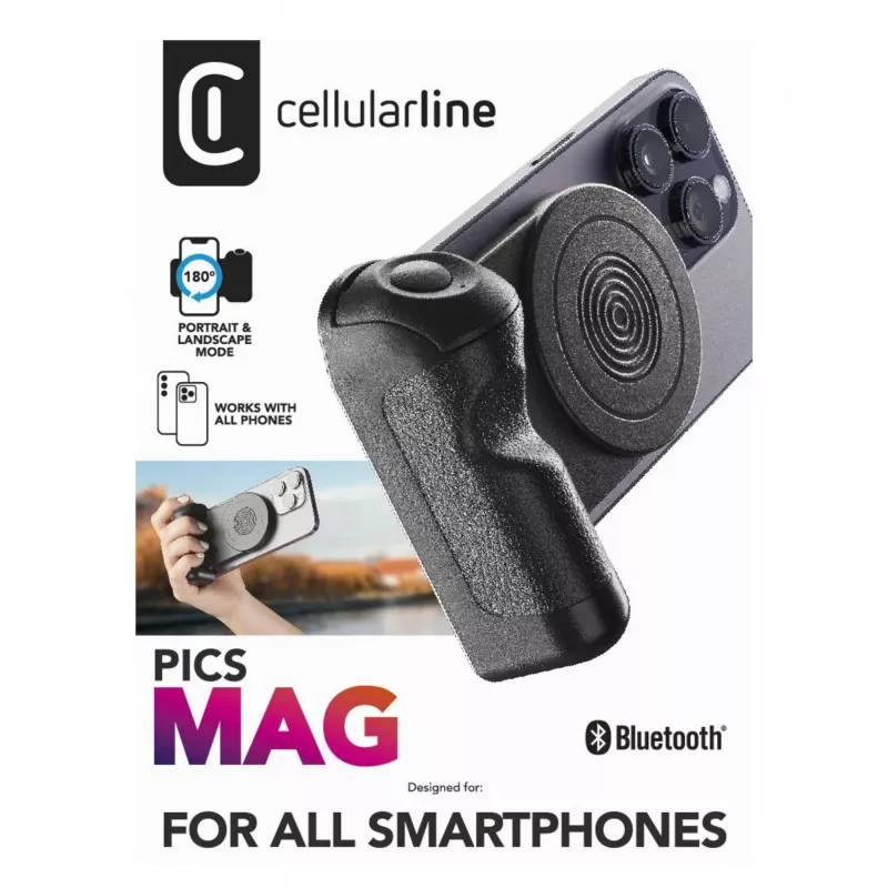 Cellularline Pics Mag Bluetooth-magnetiline hoidik nutitelefoniga pildistamiseks