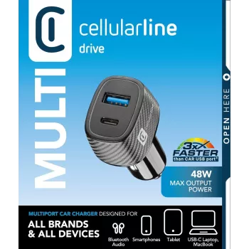 Autolaadija Cellularline Multipower Ultra universaalne kiirlaadimine