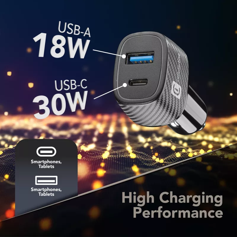 Autolaadija Cellularline Multipower Ultra universaalne kiirlaadimine