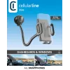 Sourcing Cellularline Hug Flexi XL universaalne iminapaga passiivne hoidik mobiiltelefonidele, must/hall