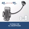 Sourcing Cellularline Hug Flexi XL universaalne iminapaga passiivne hoidik mobiiltelefonidele, must/hall