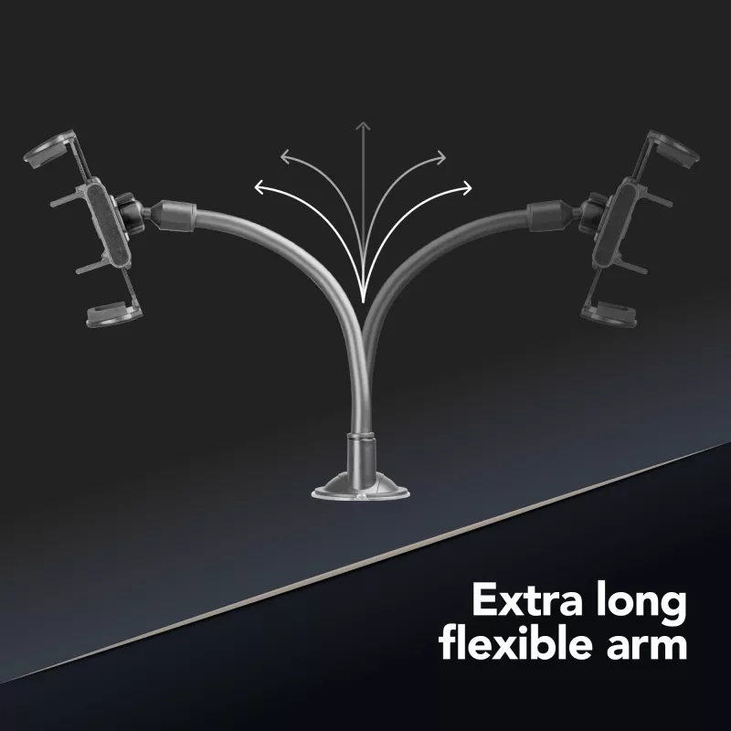 Sourcing Cellularline Hug Flexi XL universaalne iminapaga passiivne hoidik mobiiltelefonidele, must/hall