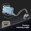 Sourcing Cellularline Hug Flexi XL universaalne iminapaga passiivne hoidik mobiiltelefonidele, must/hall