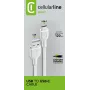 Toitekaabel Cellularline 120cm USB-C USB A Isane Valge