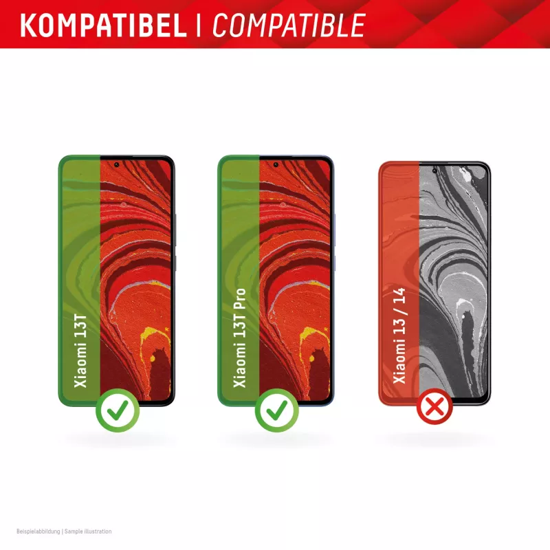 Displex ekraanikaitse (10H) Xiaomi 13/13T Pro jaoks, Eco paigaldusraam, kriimustuskindel