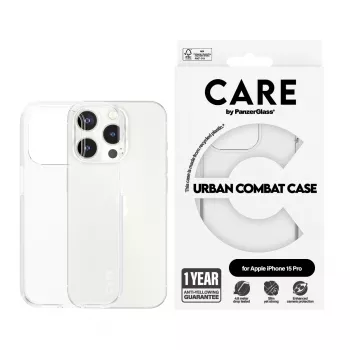 Cover PanzerGlass iPhone 15 Pro Transparent Urban Combat Clear Frame