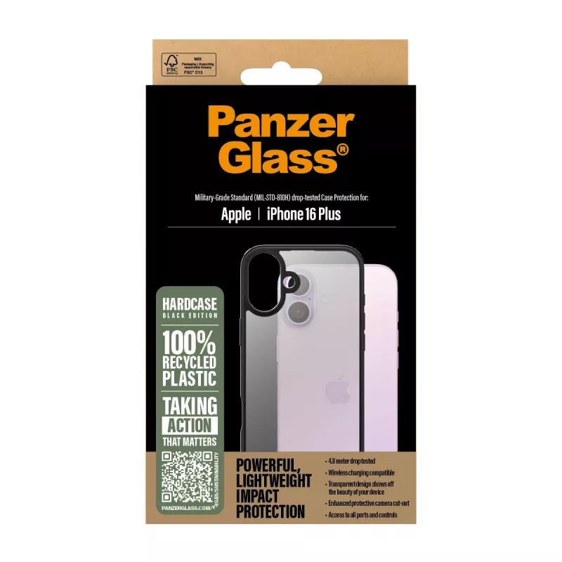 Kattekaitse PanzerGlass HardCase Must iPhone '24 6.7 tolli Läbipaistev