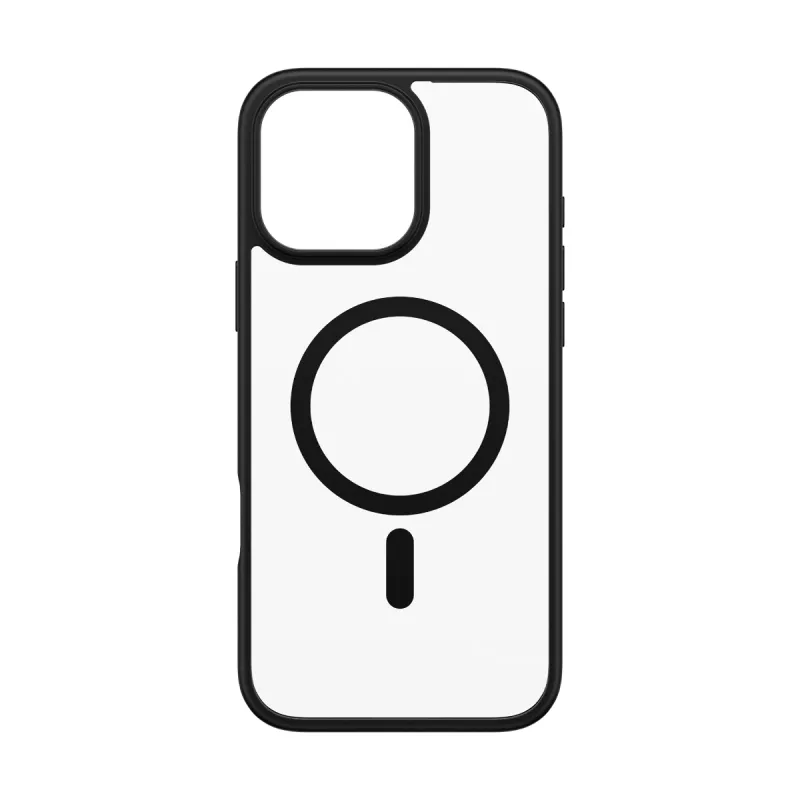 PanzerGlass ® HardCase läbipaistev musta MagSafe'i ja raamiga iPhone 16 Pro Max