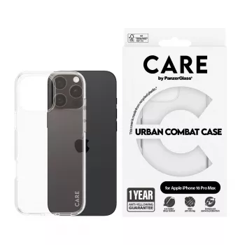 PanzerGlass CARE läbipaistev Urban Combat ümbris iPhone '24 6.9 inch Pro