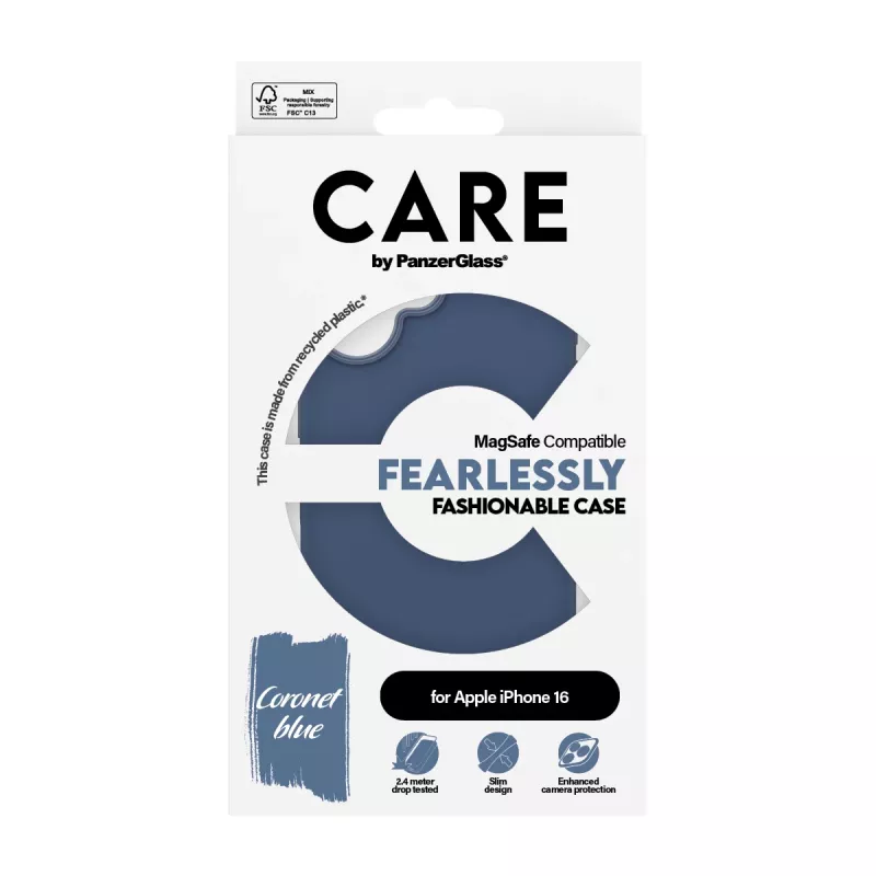 Cover PanzerGlass CARE by moodne ümbris Blue w. MagSafe iPhone 16