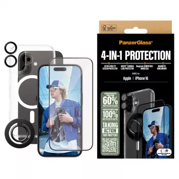 PanzerGlass 4-in-1 kaitsekomplekt iPhone '24 6.1