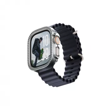 PanzerGlass SAFE. by ® Bling Bumper Silver Apple Watch Ultra 3 | Ultra 2 | Ultra | 49 mm