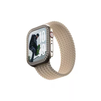 PanzerGlass SAFE. by ® Bling Bumper Gold Apple Watch Series 10 46mm Läbipaistev