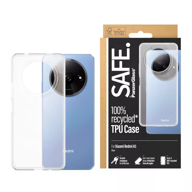 PanzerGlass SAFE. by ® TPU-ümbris läbipaistev Xiaomi Redmi A3