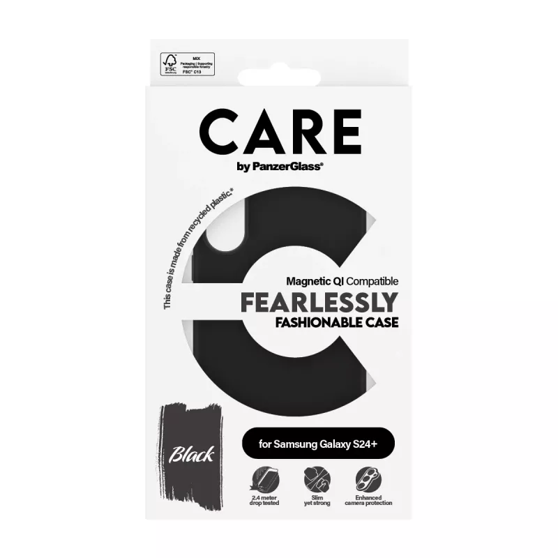PanzerGlass CARE™ by ® korpus must, Qi-ühilduv Samsung Galaxy S24+