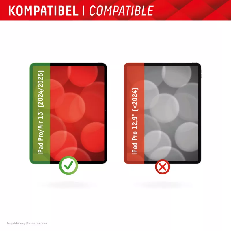 Displex TABLET PRIVACY SAFE eemaldatav kahesuunaline privaatsusfilter iPad Pro 13 tolli/Air 13 tolli (2024/2025) jaoks