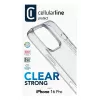 Cellularline Clear Strong - iPhone 16 Pro kõva ümbris kummist äärtega