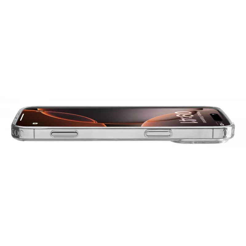 Cellularline Clear Strong - iPhone 16 Pro kõva ümbris kummist äärtega
