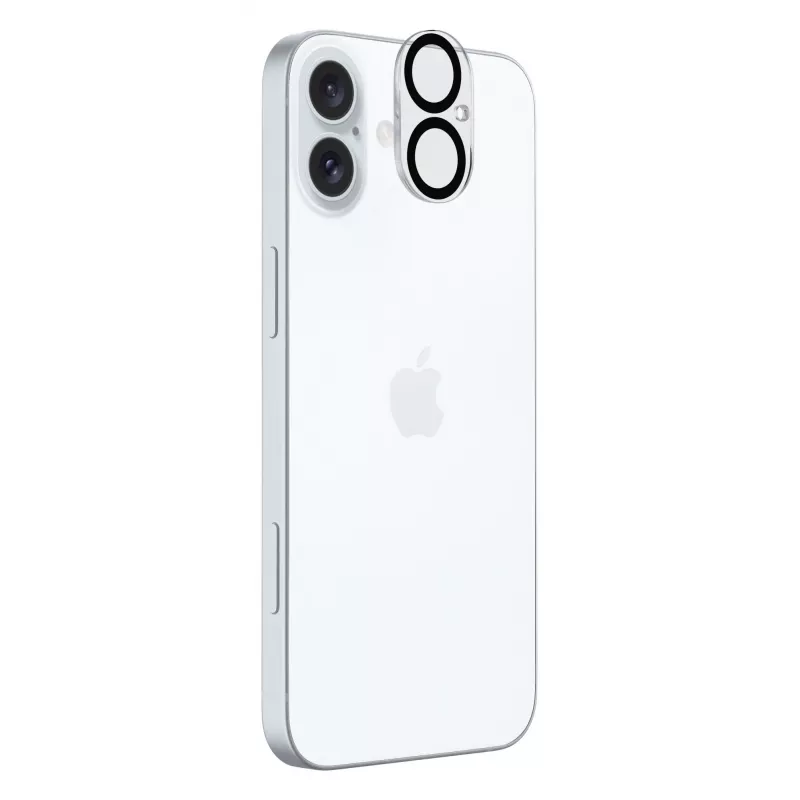 Cellularline kaameraobjektiivi kaitse - iPhone 16 läbipaistev kriimustus- ja põrutuskindel kaitse