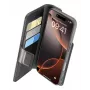 Cellularline Book Agenda - iPhone 16 Pro nahkefektiga raamatümbris magnetilise sulguriga