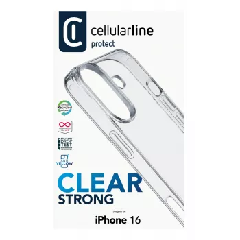 Cover Cellularline CLEARDUOIPH16T iPhone 16-le Läbipaistev 15,5 cm