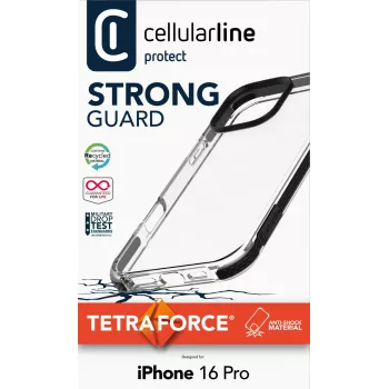 Cellularline TETRACIPH16PROT kate iPhone 16 Pro 6,3 tolli Must