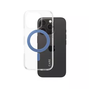 Ümbris PanzerGlass 1317 mobiiltelefonikate sinine läbipaistev iPhone 16 Pro 6.3 tolli