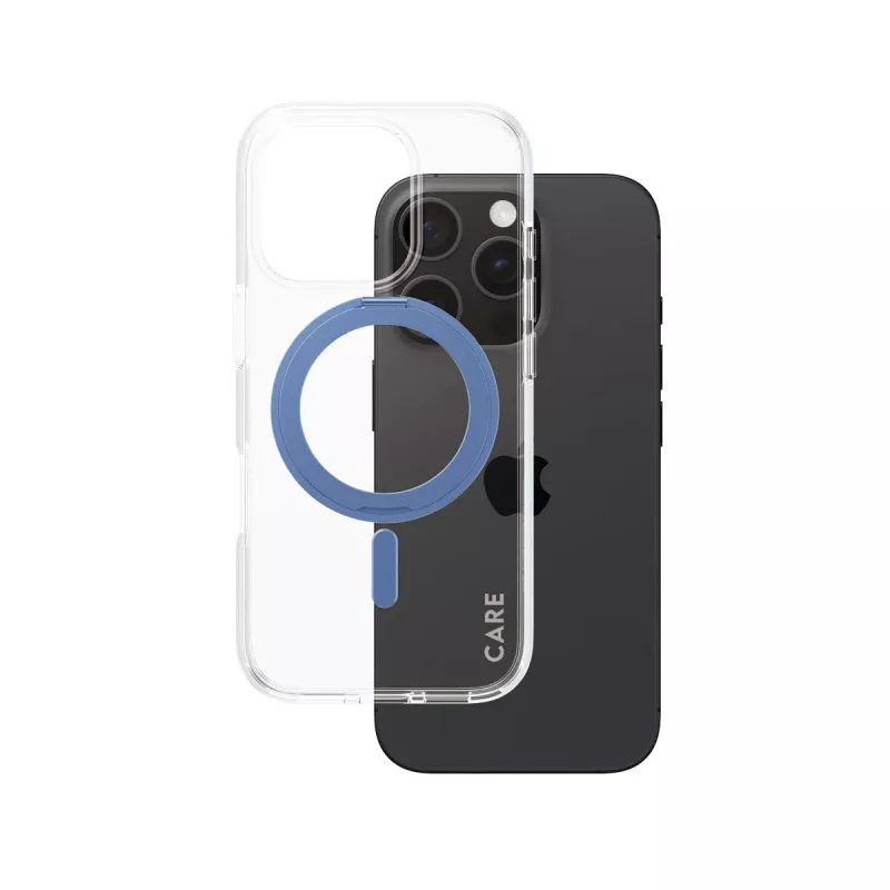 Ümbris PanzerGlass 1317 mobiiltelefonikate sinine läbipaistev iPhone 16 Pro 6.3 tolli