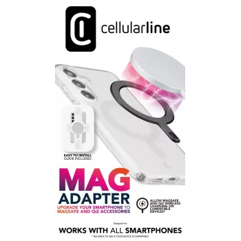Cellularline Mag Adapter kleepuv magnetrõngas nutitelefonidele, MagSafe ökosüsteemi võimaldaja