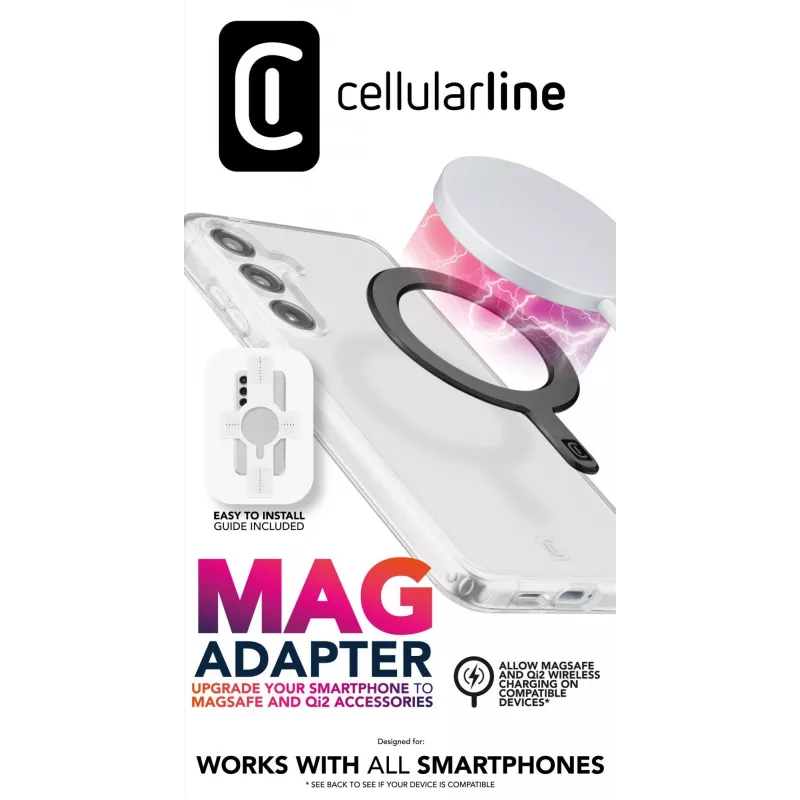 Cellularline Mag Adapter kleepuv magnetrõngas nutitelefonidele, MagSafe ökosüsteemi võimaldaja