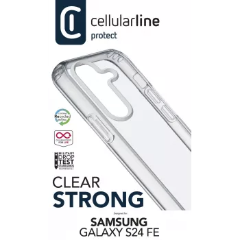 Cellularline CLEARDUOGALS24FET mobiiltelefoni ümbris Läbipaistev 17 cm