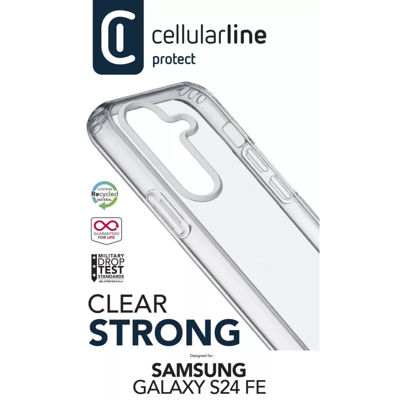 Cellularline CLEARDUOGALS24FET mobiiltelefoni ümbris Läbipaistev 17 cm