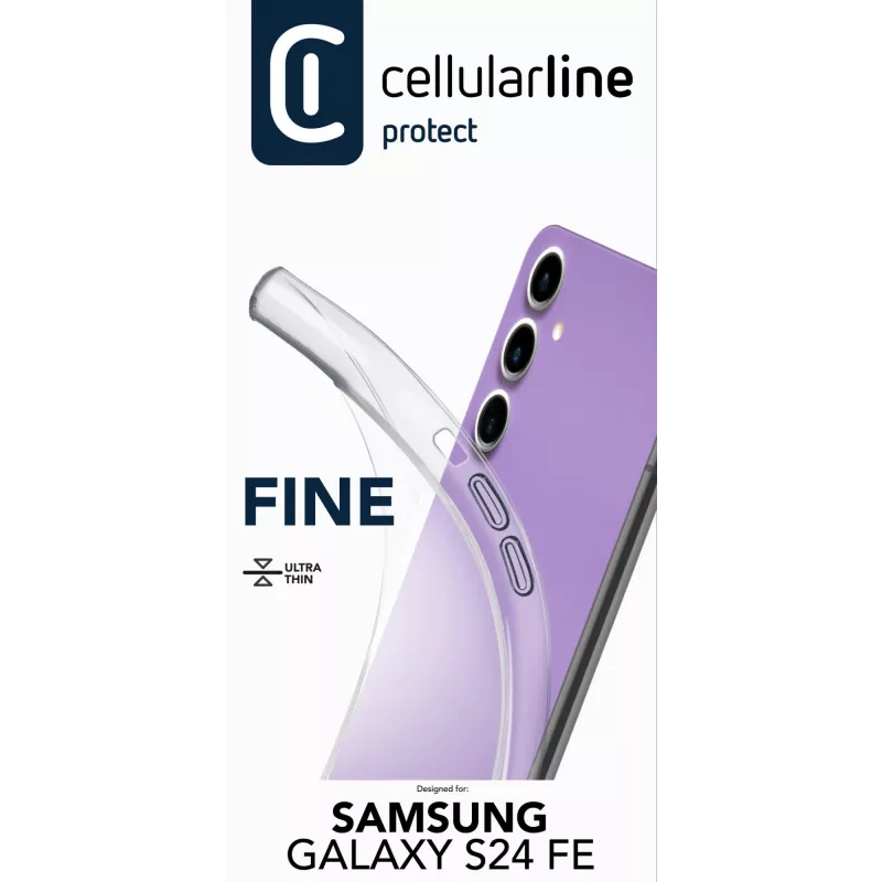 Cover Cellularline Galaxy S24 Fe 17 cm läbipaistev